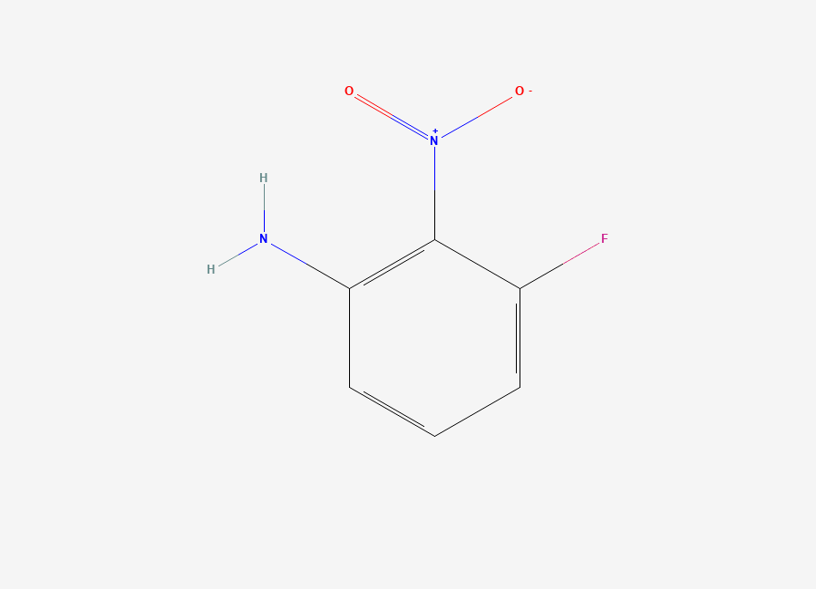Two-dimensional chemical structure of 3-Fluoro-2-nitroaniline