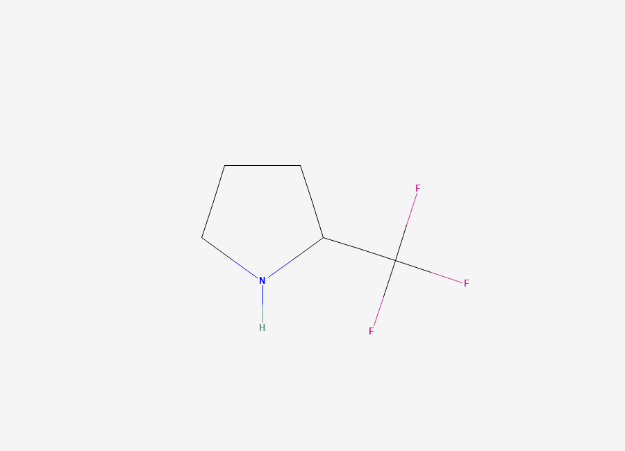 Two-dimensional chemical structure of 2-(Trifluoromethyl)pyrrolidine