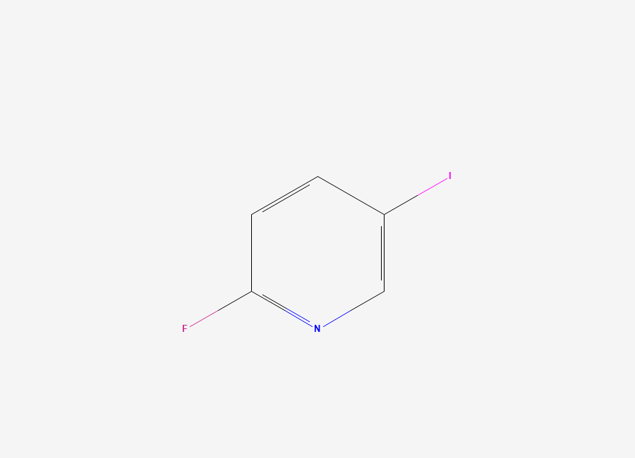 Two-dimensional chemical structure of 2-Fluoro-5-iodopyridine