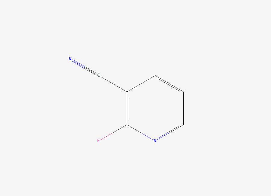 Two-dimensional chemical structure of 3-Cyano-2-fluoropyridine