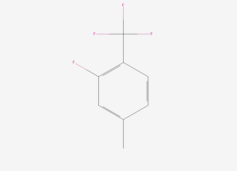 Two-dimensional chemical structure of 2-Fluoro-4-methyl-1-(trifluoromethyl)benzene