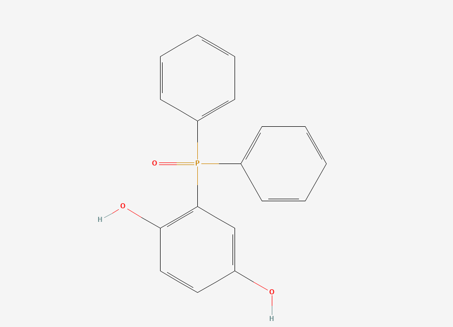 Two-dimensional chemical structure of 2,5-Dihydroxyphenyl(diphenyl)phosphine Oxide
