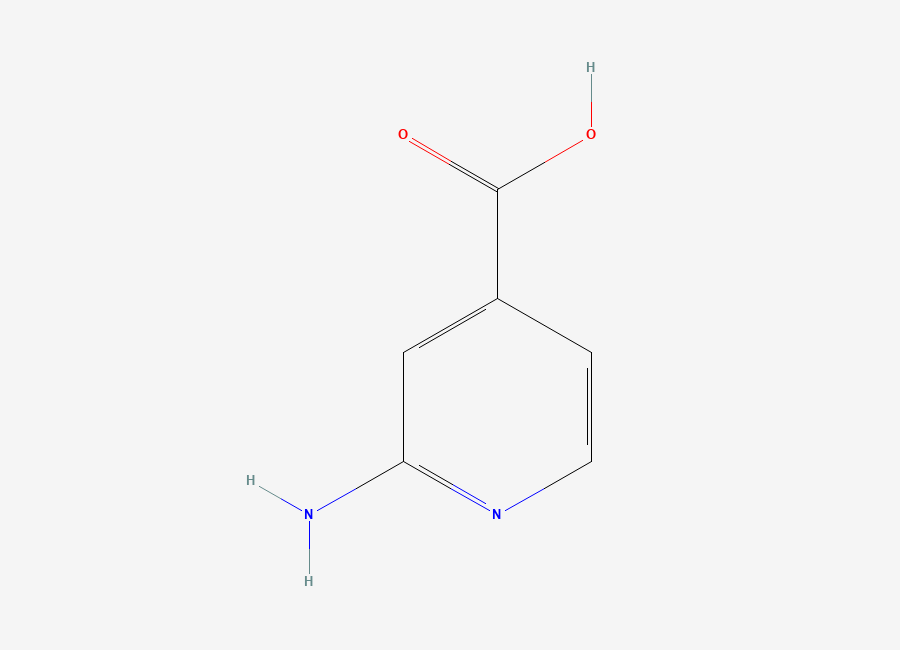 Two-dimensional chemical structure of 2-Aminopyridine-4-carboxylic acid