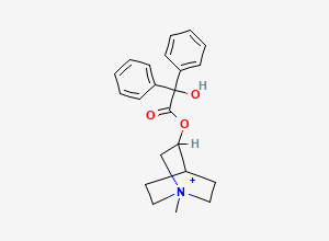 Two-dimensional chemical structure of Clidinium, CAS 7020-55-5