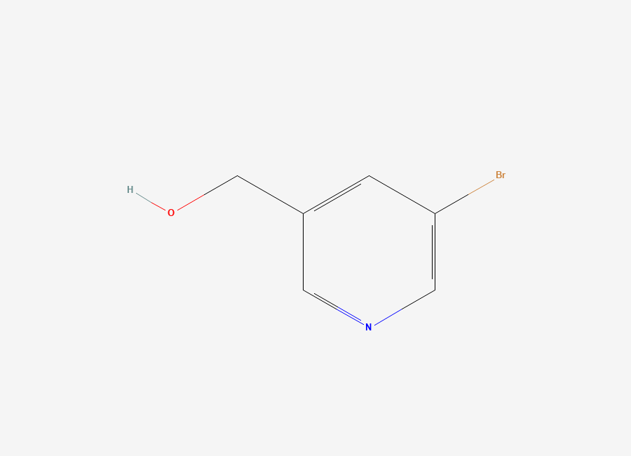 Two-dimensional chemical structure of (5-Bromo-3-pyridinyl)methanol