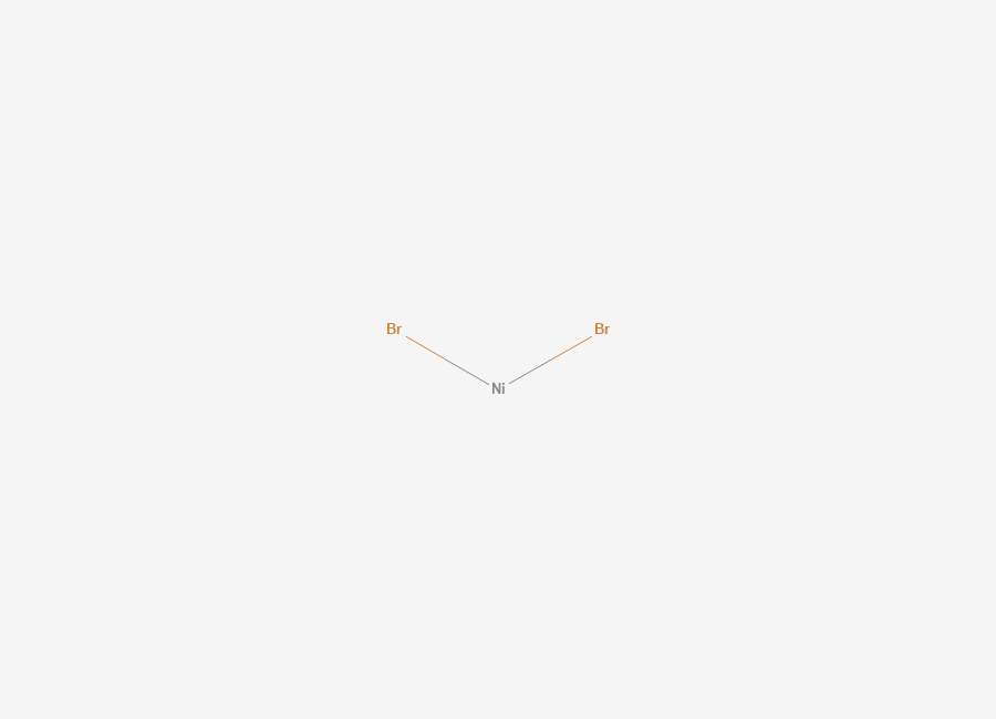 Two-dimensional chemical structure of Nickel(II) bromide