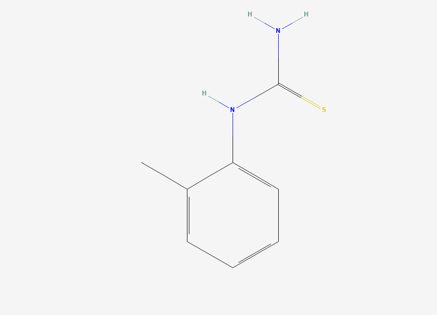 Two-dimensional chemical structure of N-(2-Methylphenyl)thiourea