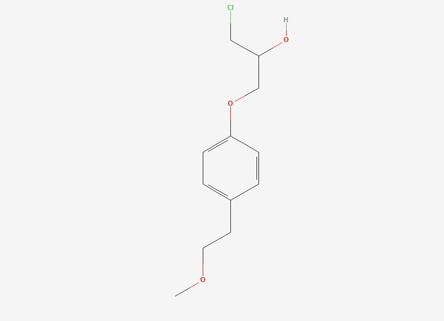 Two-dimensional chemical structure of Metoprolol Related Compound B, CAS 56718-76-4