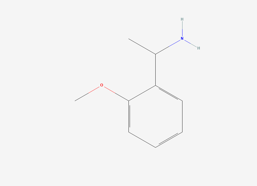 Two-dimensional chemical structure of 1-(2-Methoxyphenyl)ethan-1-amine