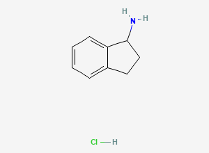 Two-dimensional chemical structure of Rasagiline Impurity B (HCl Salt), CAS 70146-15-5