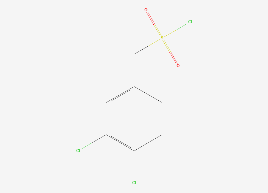 Two-dimensional chemical structure of (3,4-Dichlorophenyl)methanesulfonyl chloride