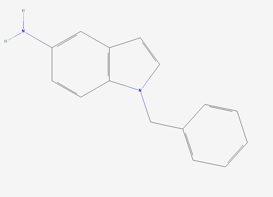 Two-dimensional chemical structure of 1-Benzyl-1H-indol-5-ylamine
