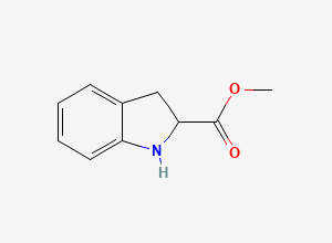 Two-dimensional chemical structure of Methyl indoline-2-carboxylate