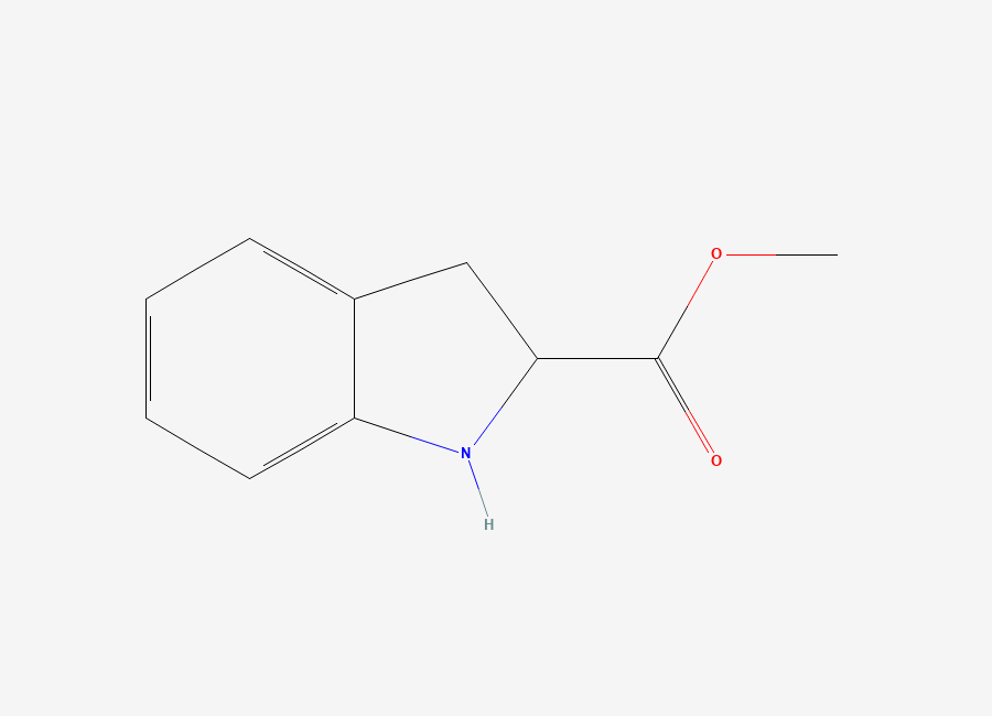 Two-dimensional chemical structure of Methyl indoline-2-carboxylate