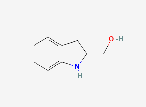 Two-dimensional chemical structure of 2,3-dihydro-1H-indol-2-ylmethanol