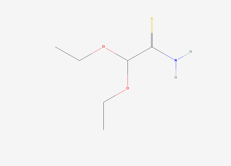 Two-dimensional chemical structure of 2,2-Diethoxythioacetamide