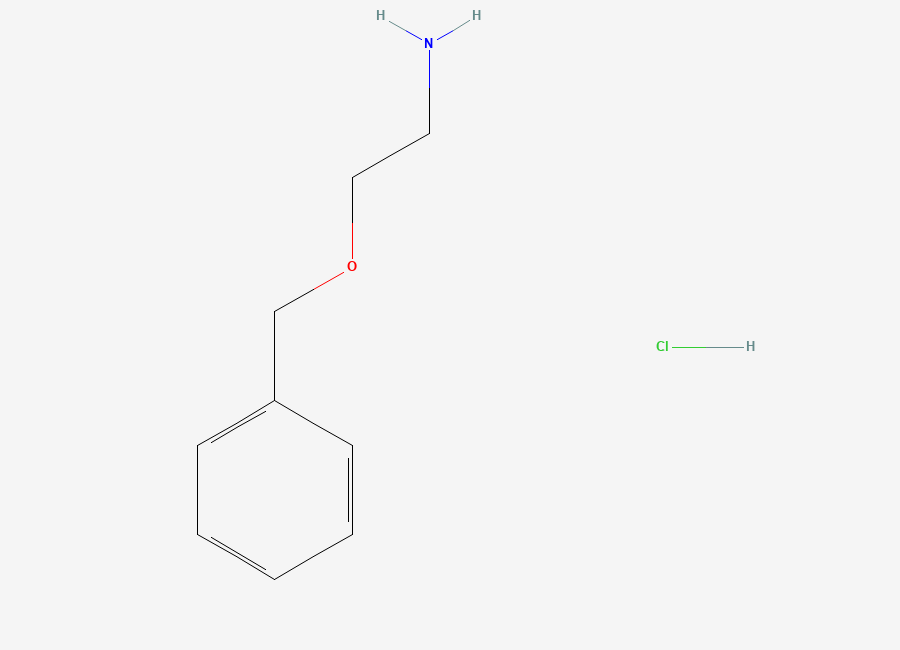 Two-dimensional chemical structure of 2-(Benzyloxy)ethanamine hydrochloride