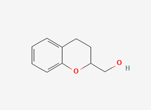 Two-dimensional chemical structure of 2-(Hydroxymethyl)chroman