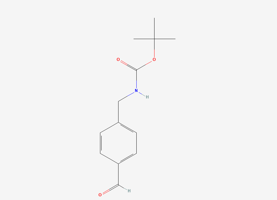 Two-dimensional chemical structure of tert-Butyl hydrogen ((4-formylphenyl)methyl)carbonimidate