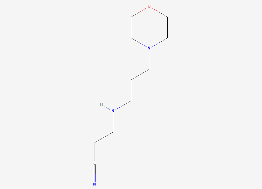 Two-dimensional chemical structure of 3-(3-Morpholinopropylamino)propanenitrile