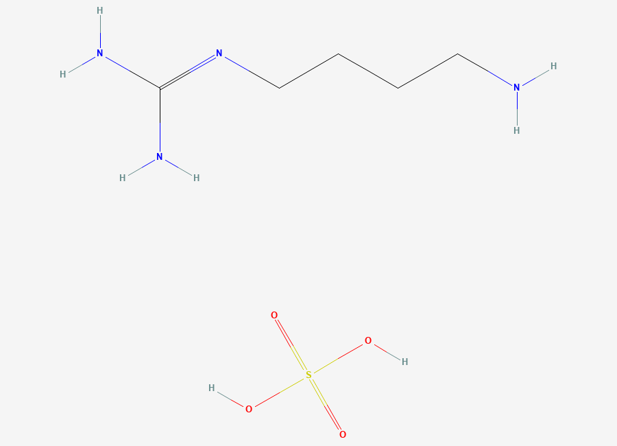 Two-dimensional chemical structure of Agmatine Sulfate