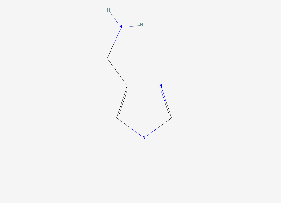 Two-dimensional chemical structure of (1-methyl-1H-imidazol-4-yl)methanamine