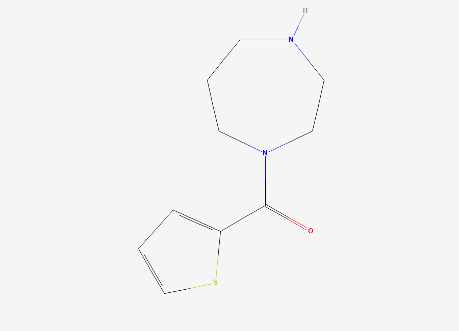 Two-dimensional chemical structure of (1,4-Diazepan-1-yl)(thiophen-2-yl)methanone