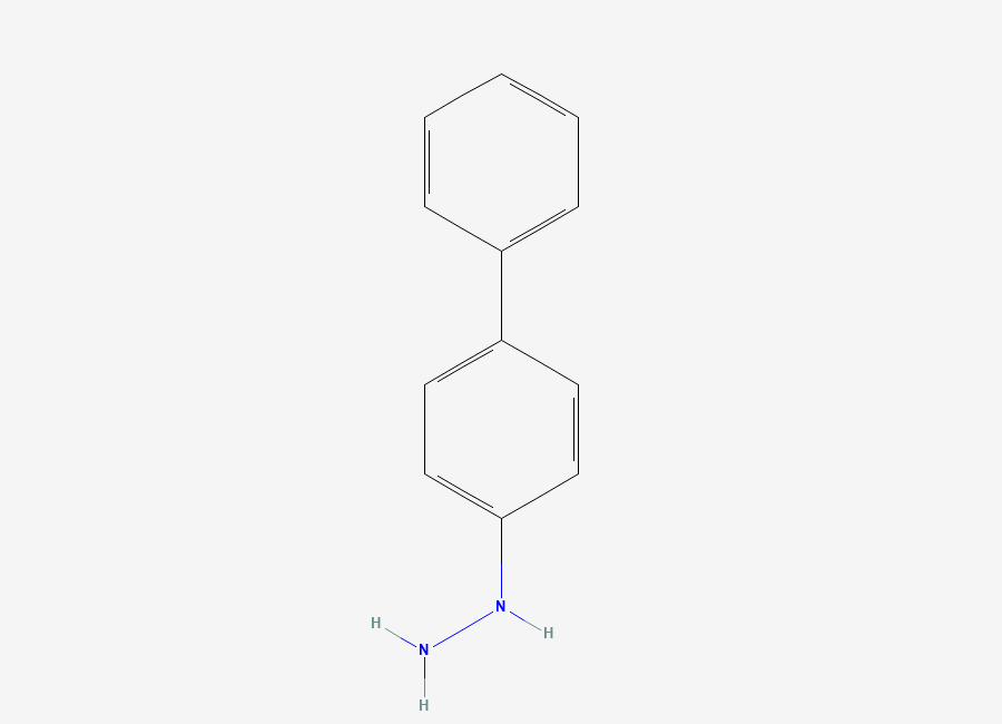 Two-dimensional chemical structure of (4-Phenylphenyl)hydrazine