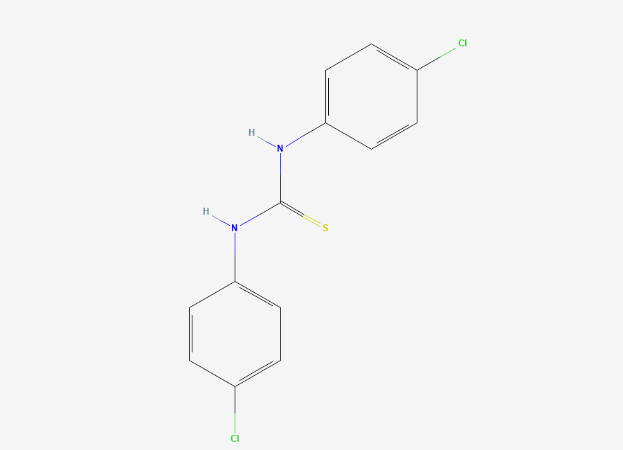 Two-dimensional chemical structure of Di-p-chlorophenylthiourea