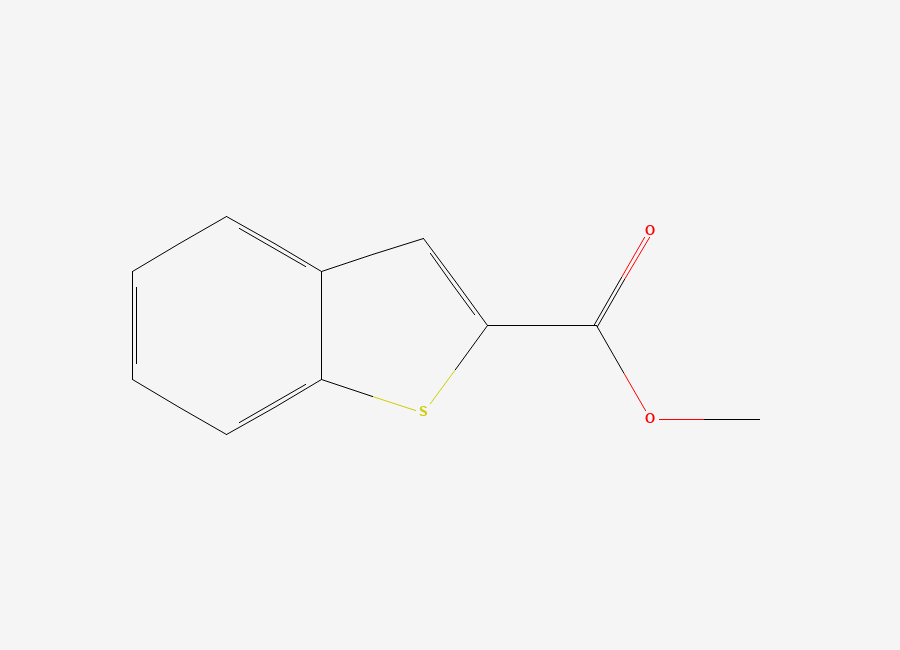 Two-dimensional chemical structure of Methyl benzo(b)thiophene-2-carboxylate