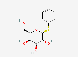 Two-dimensional chemical structure of phenyl thio-beta-D-galactopyranoside