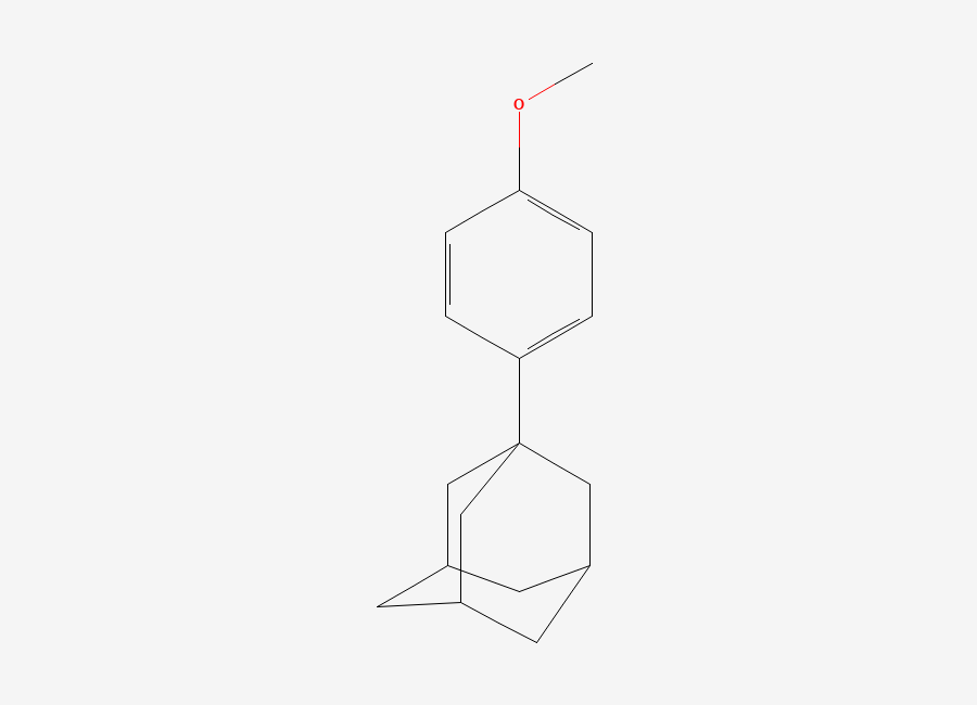 Two-dimensional chemical structure of 1-(4-Methoxyphenyl)adamantane