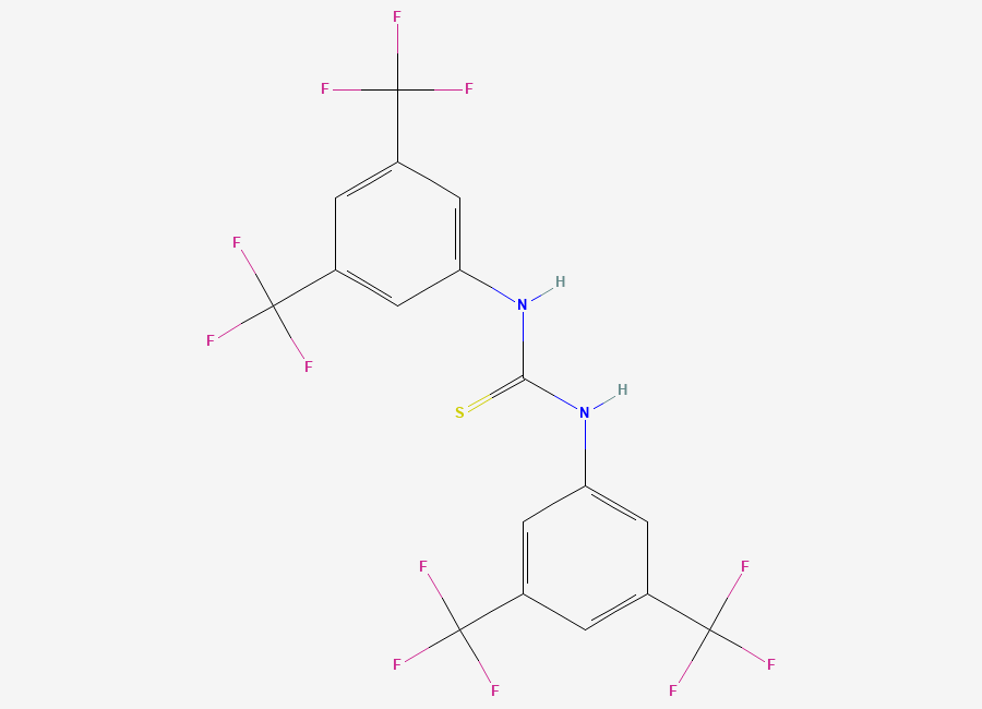 Two-dimensional chemical structure of N,N'-Bis(3,5-bis(trifluoromethyl)phenyl)thiourea