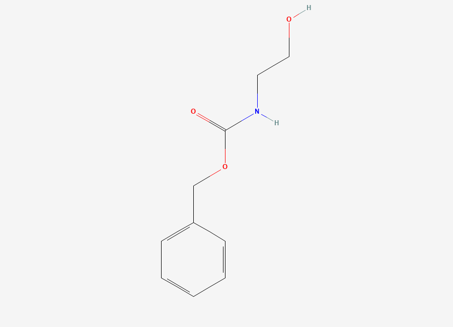 Two-dimensional chemical structure of benzyl N-(2-hydroxyethyl)carbamate