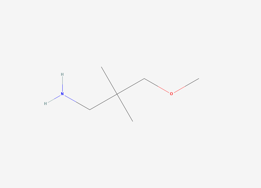 Two-dimensional chemical structure of 3-Methoxy-2,2-dimethylpropan-1-amine