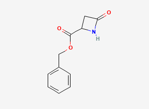 Two-dimensional chemical structure of Benzyl 4-oxo-2-azetidinecarboxylate