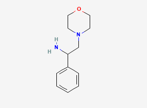 Two-dimensional chemical structure of 2-(Morpholin-4-yl)-1-phenylethan-1-amine