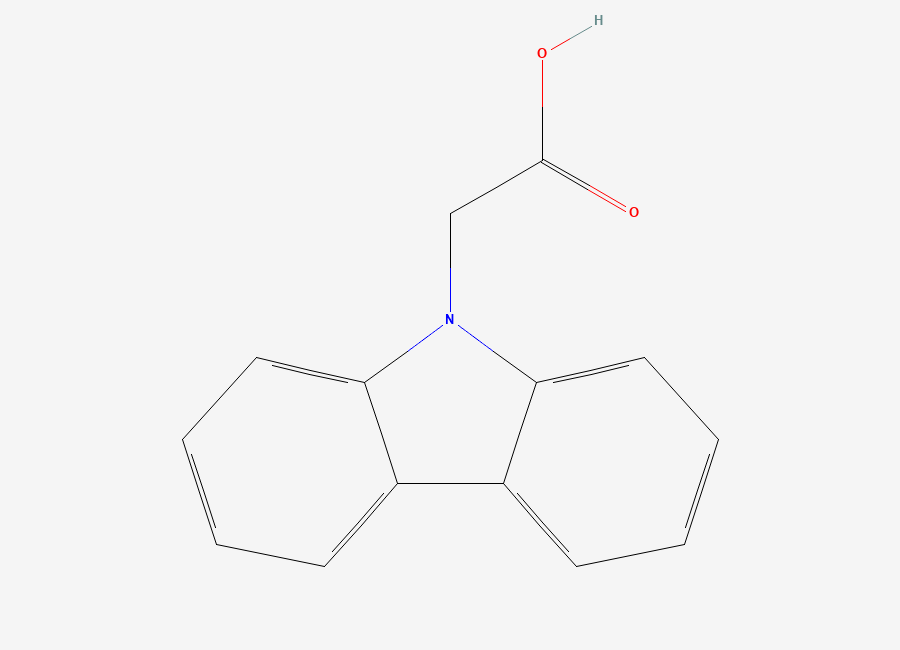 Two-dimensional chemical structure of 9-Carbazoleacetic acid