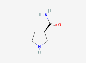 Two-dimensional chemical structure of (R)-Pyrrolidine-3-carboxamide