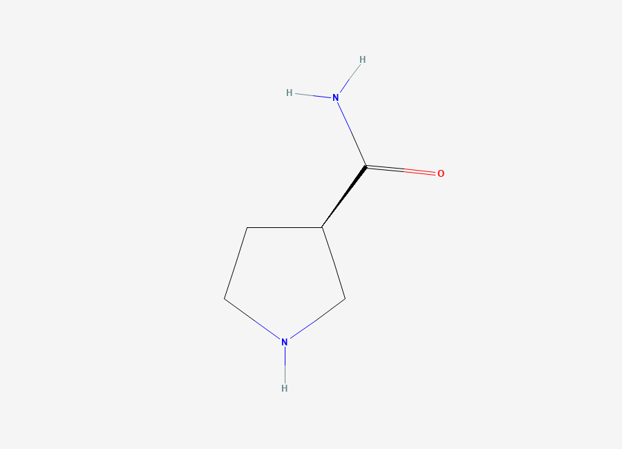 Two-dimensional chemical structure of (R)-Pyrrolidine-3-carboxamide
