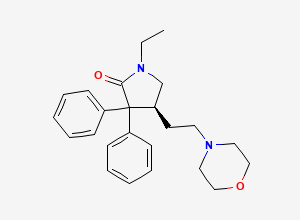 Two-dimensional chemical structure of (S)-doxapram