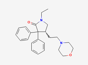 Two-dimensional chemical structure of (R)-doxapram