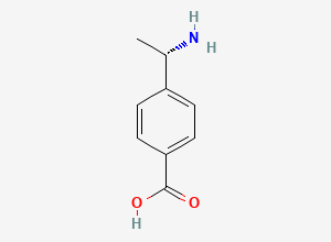 Two-dimensional chemical structure of (S)-4-(1-Aminoethyl)benzoic acid