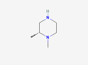 Two-dimensional chemical structure of (2R)-1,2-dimethylpiperazine