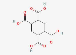 Two-dimensional chemical structure of 1,2,4,5-Cyclohexanetetracarboxylic Acid