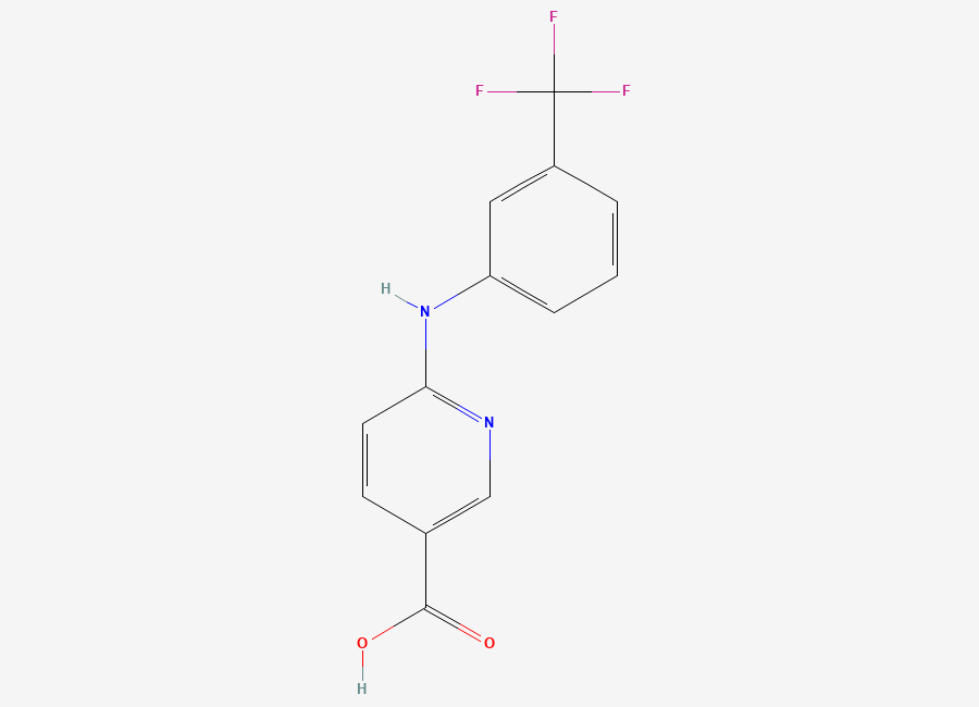 Two-dimensional chemical structure of Niflumic Acid EP Impurity E, CAS 15871-46-2