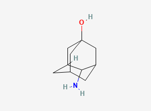 Two-dimensional chemical structure of 4-Aminoadamantan-1-ol