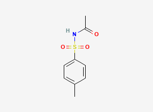Two-dimensional chemical structure of N-p-Tosyl-Acetamide, CAS 1888-33-1
