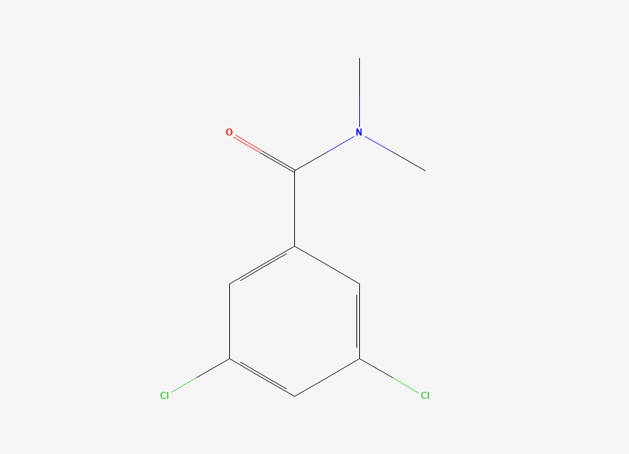 Two-dimensional chemical structure of 3,5-dichloro-N,N-dimethylbenzamide