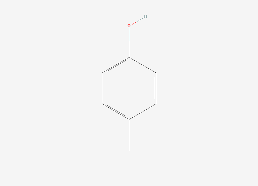 Two-dimensional chemical structure of Tolterodine P- Cresol, CAS 106-44-5